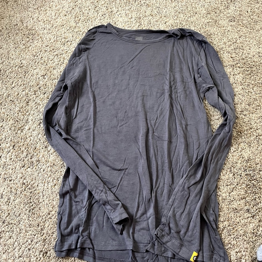 WonderWink Long Sleeve Tee - Dark Gray
